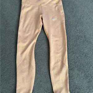 Nike Epic Luxe Leggings 26" Mid Rise Pockets Pink Womens Small S